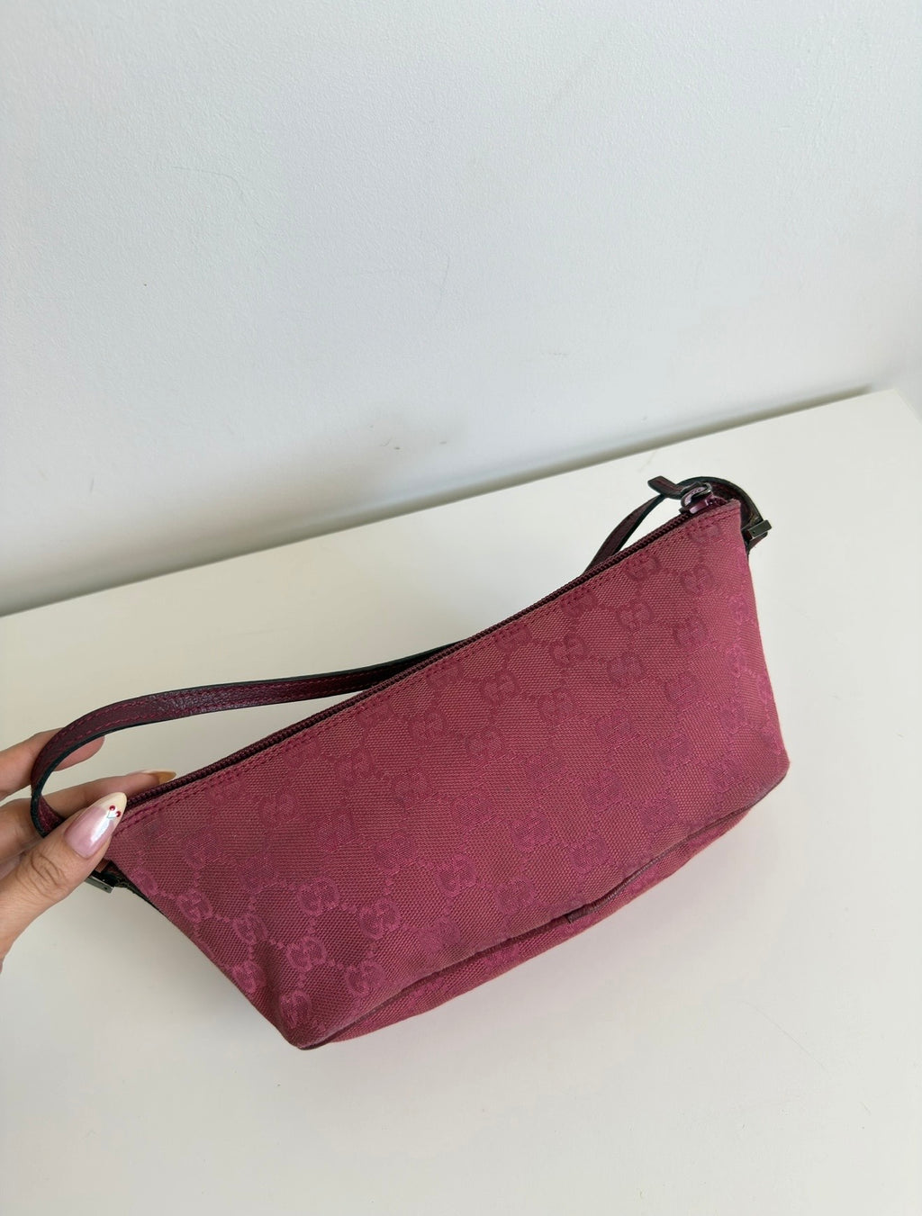 Gucci GG Canvas Boat Bag – Raspberry Pink