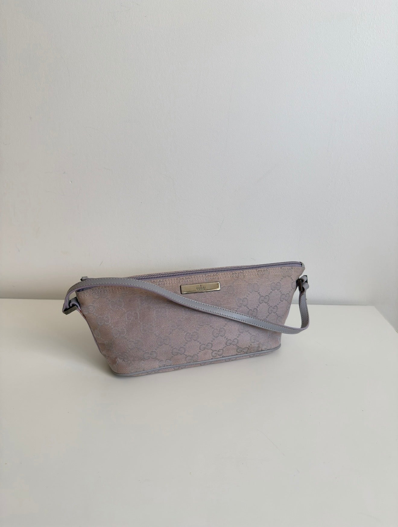 Gucci GG Canvas Boat Bag Lavender