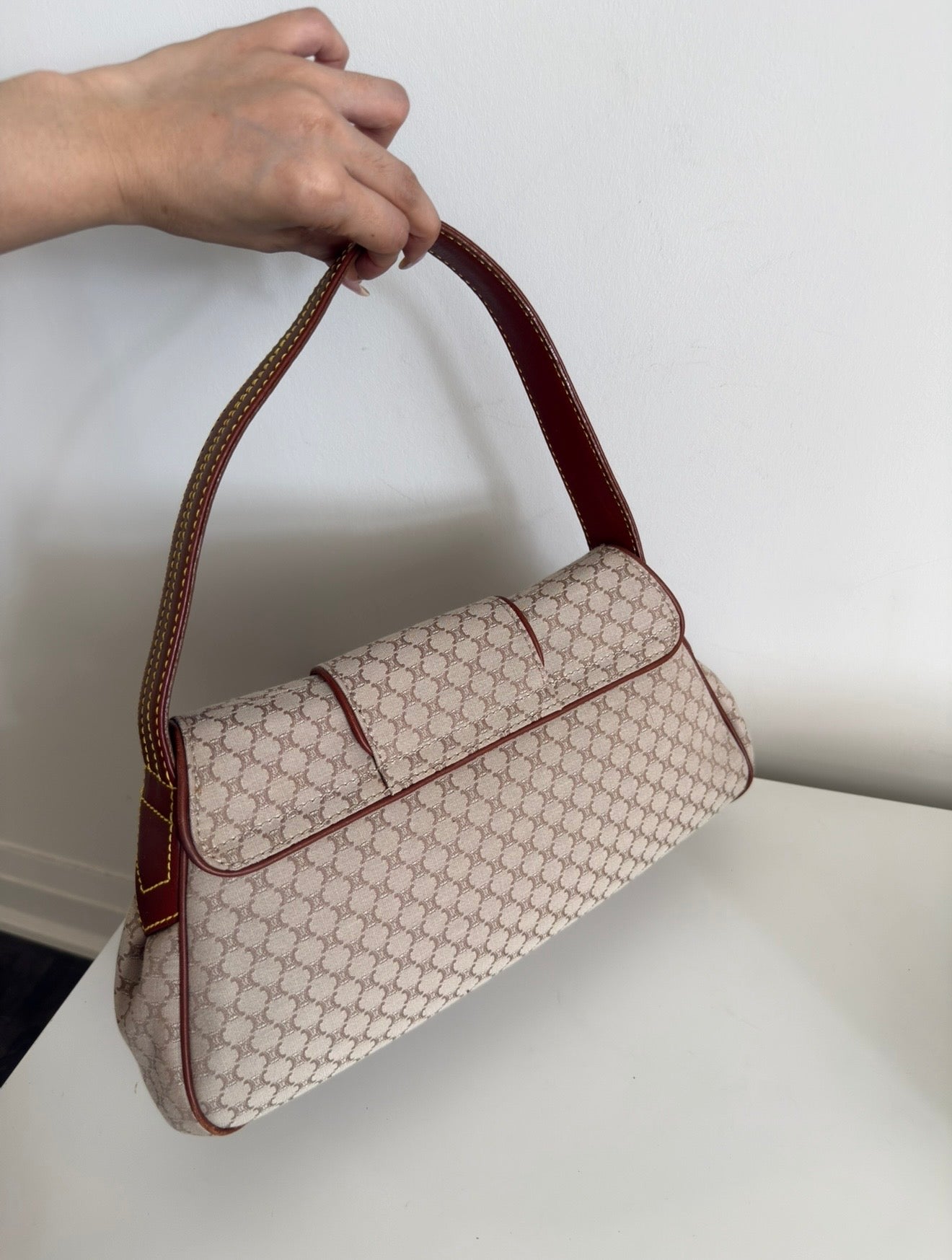 Celine Macadam Canvas Shoulder Bag