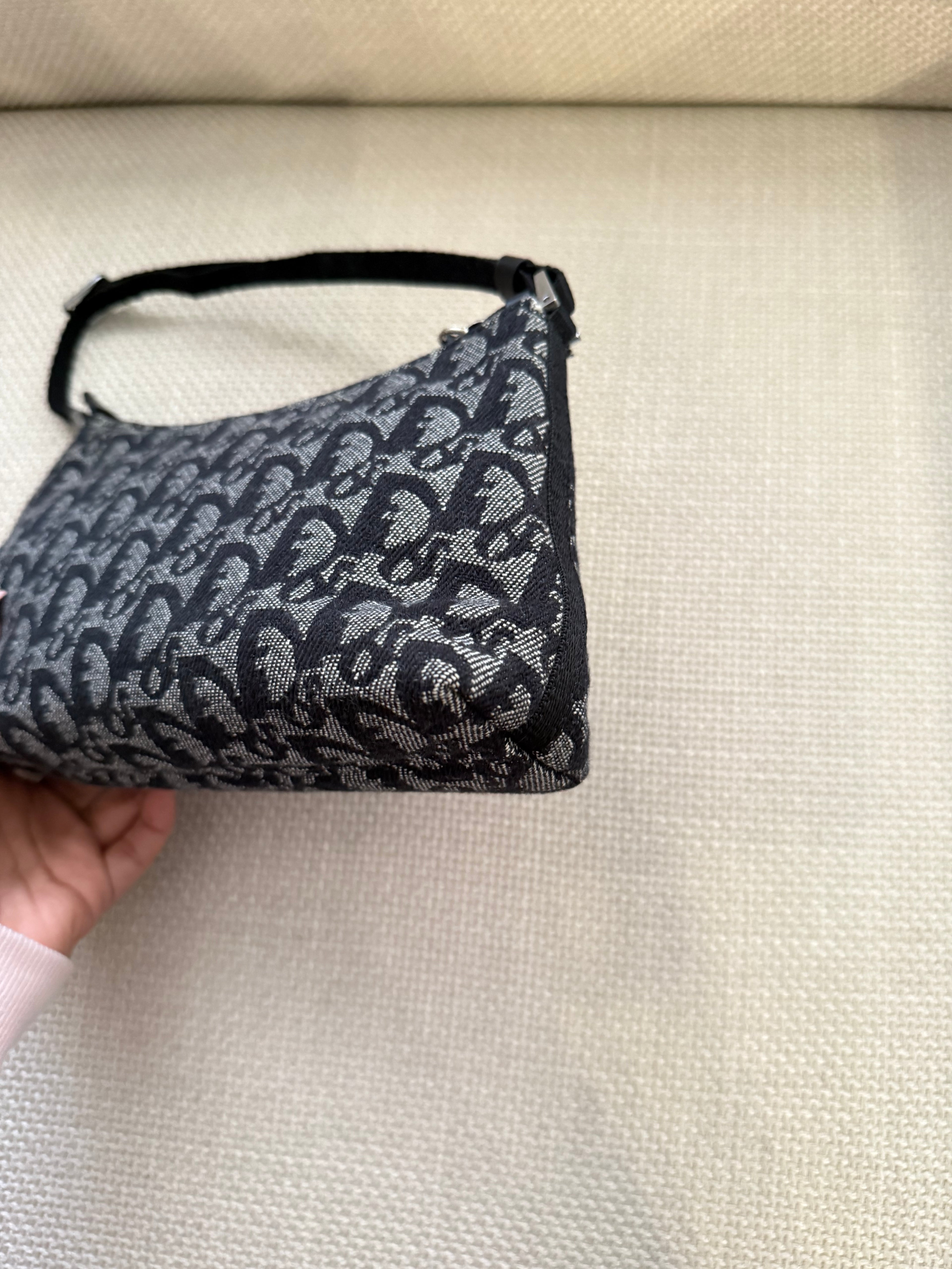 Christian Dior Trotter Canvas Shoulder Bag