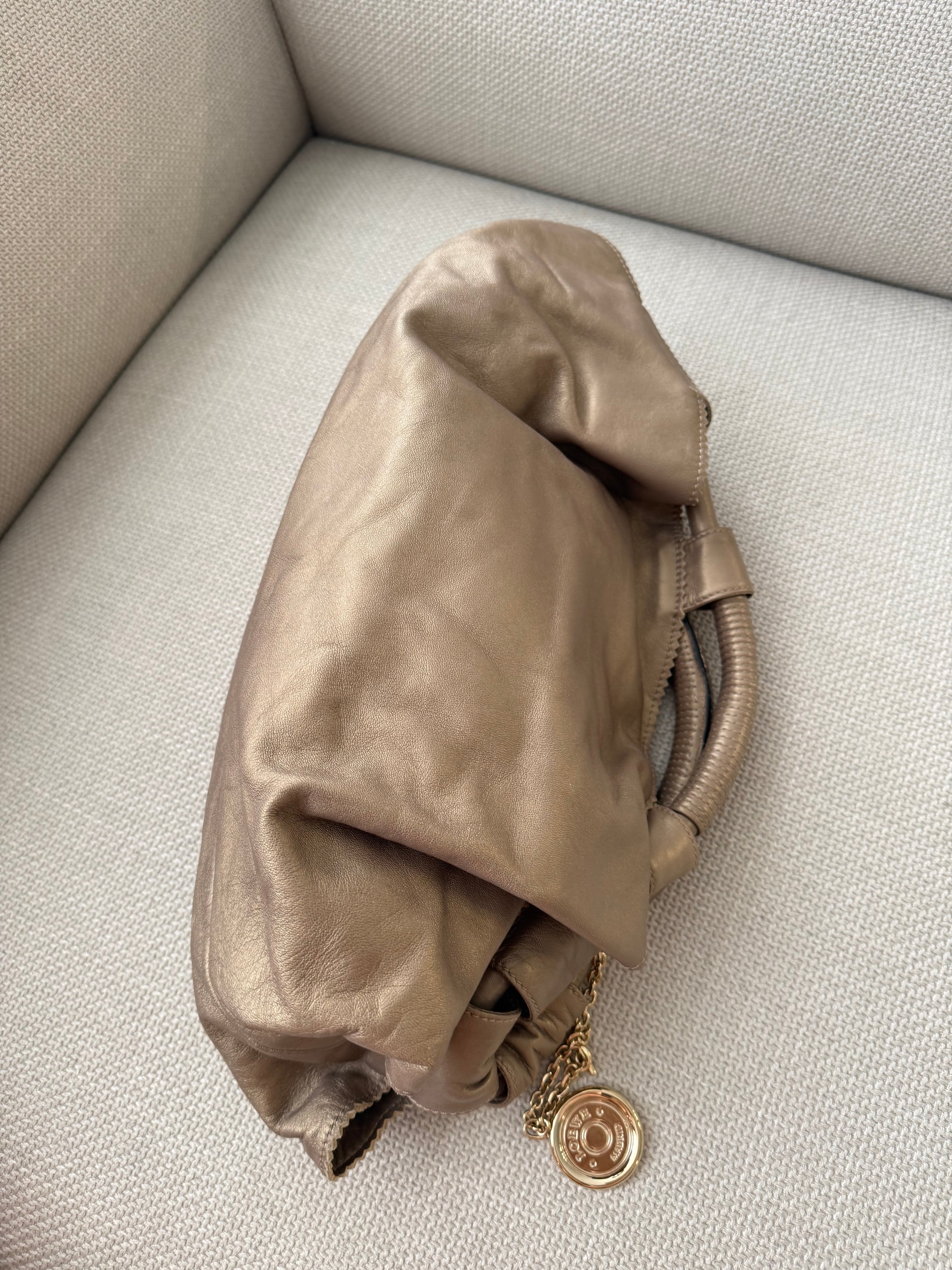 Loewe Napa Leather Handbag – Bronze/Champagne Gold