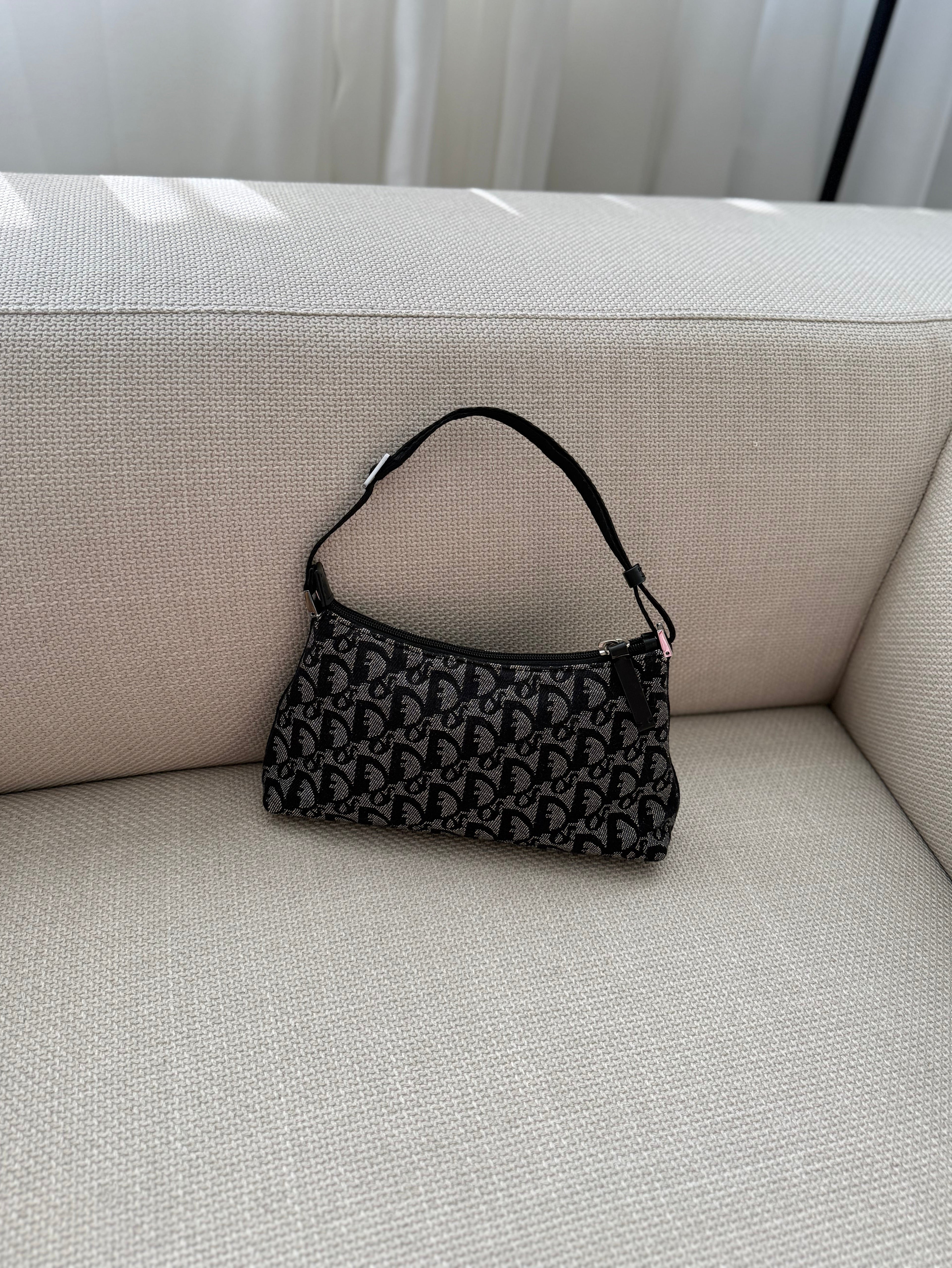 Christian Dior Trotter Canvas Shoulder Bag