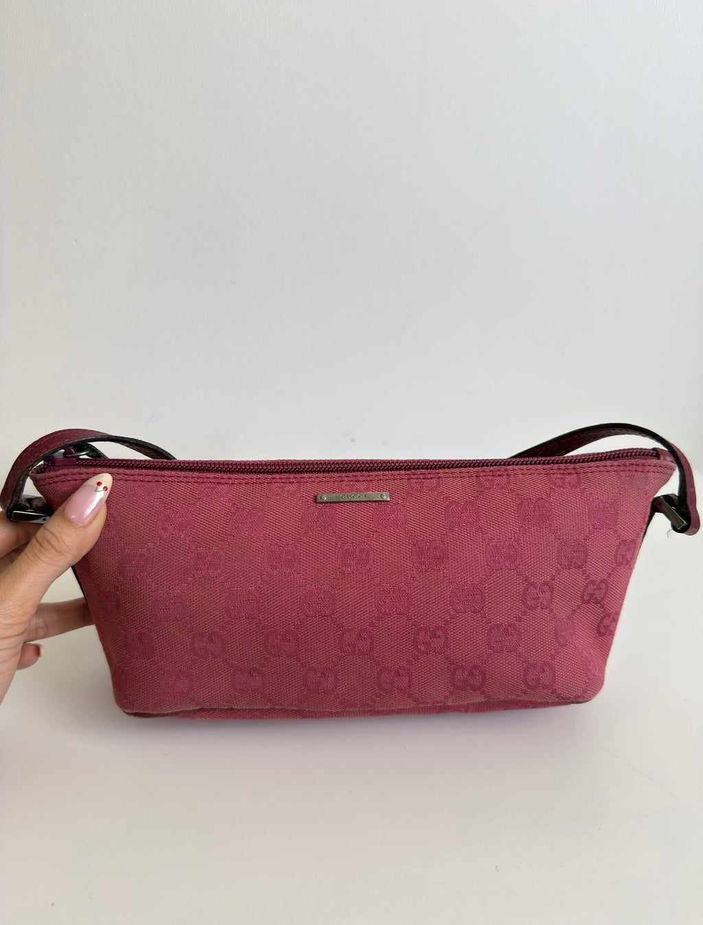 Gucci GG Canvas Boat Bag – Raspberry Pink