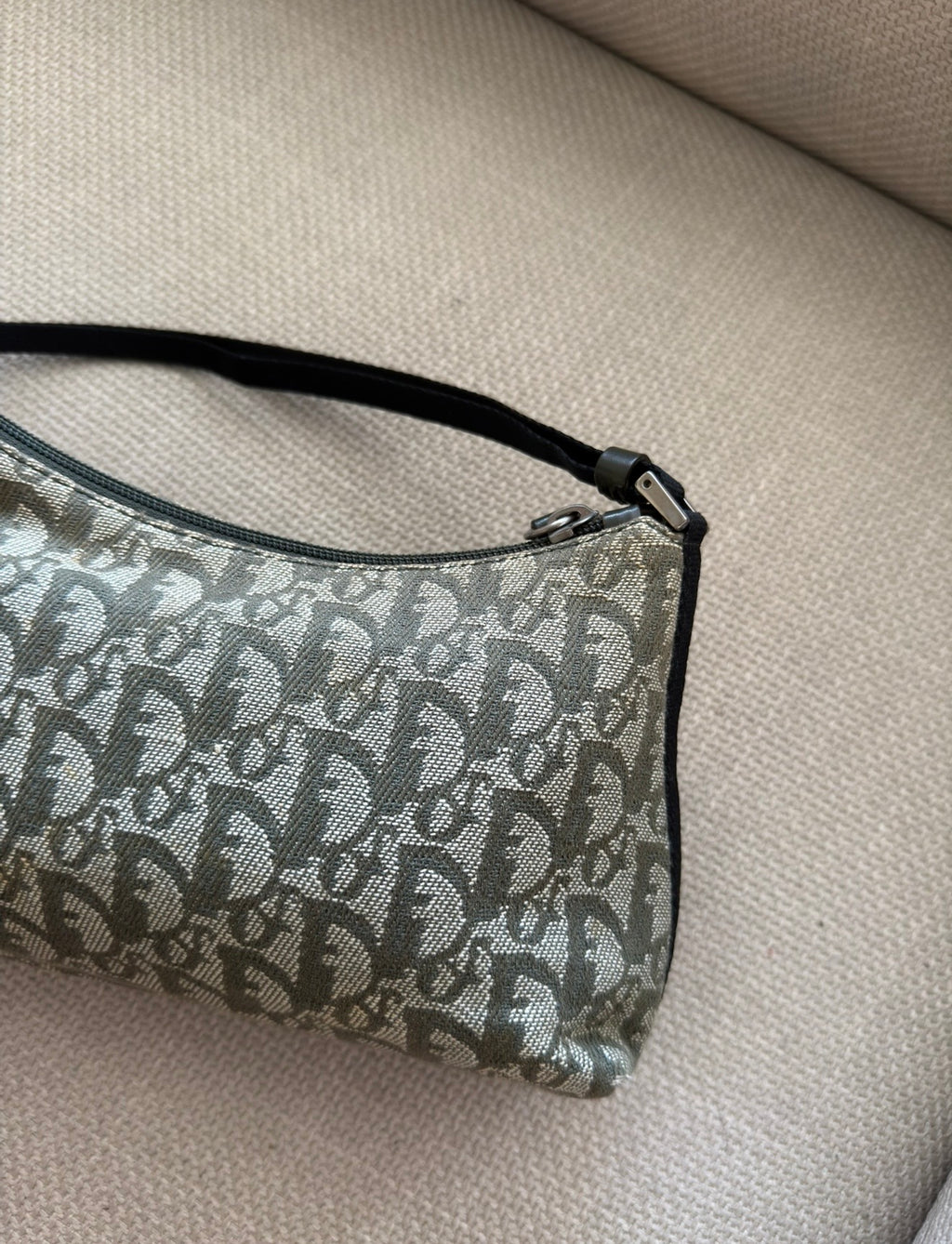 Christian Dior Trotter Mini Shoulder Bag – Olive Green Jacquard