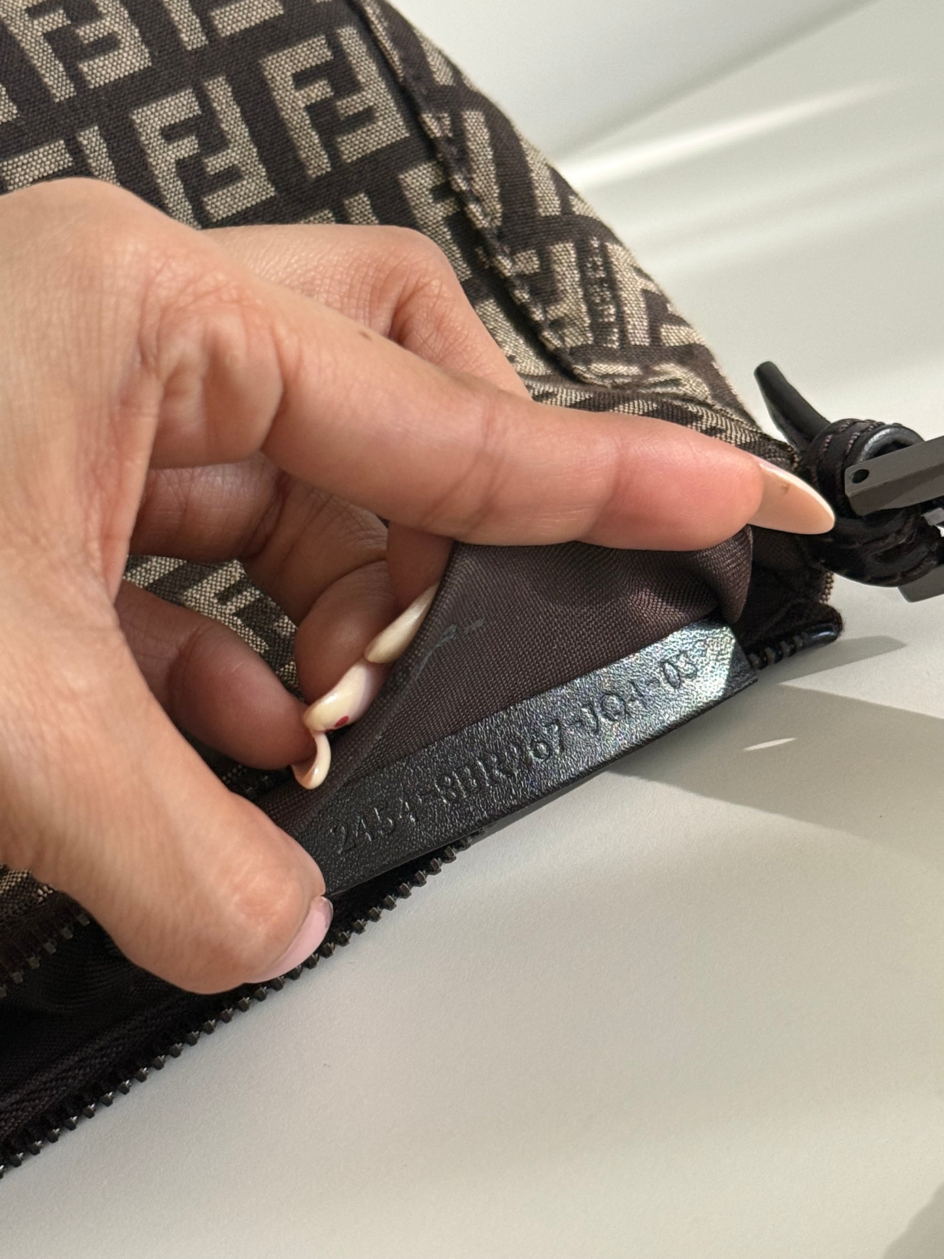 Fendi Zucchino Mini Pochette Shoulder Bag – Brown FF Canvas