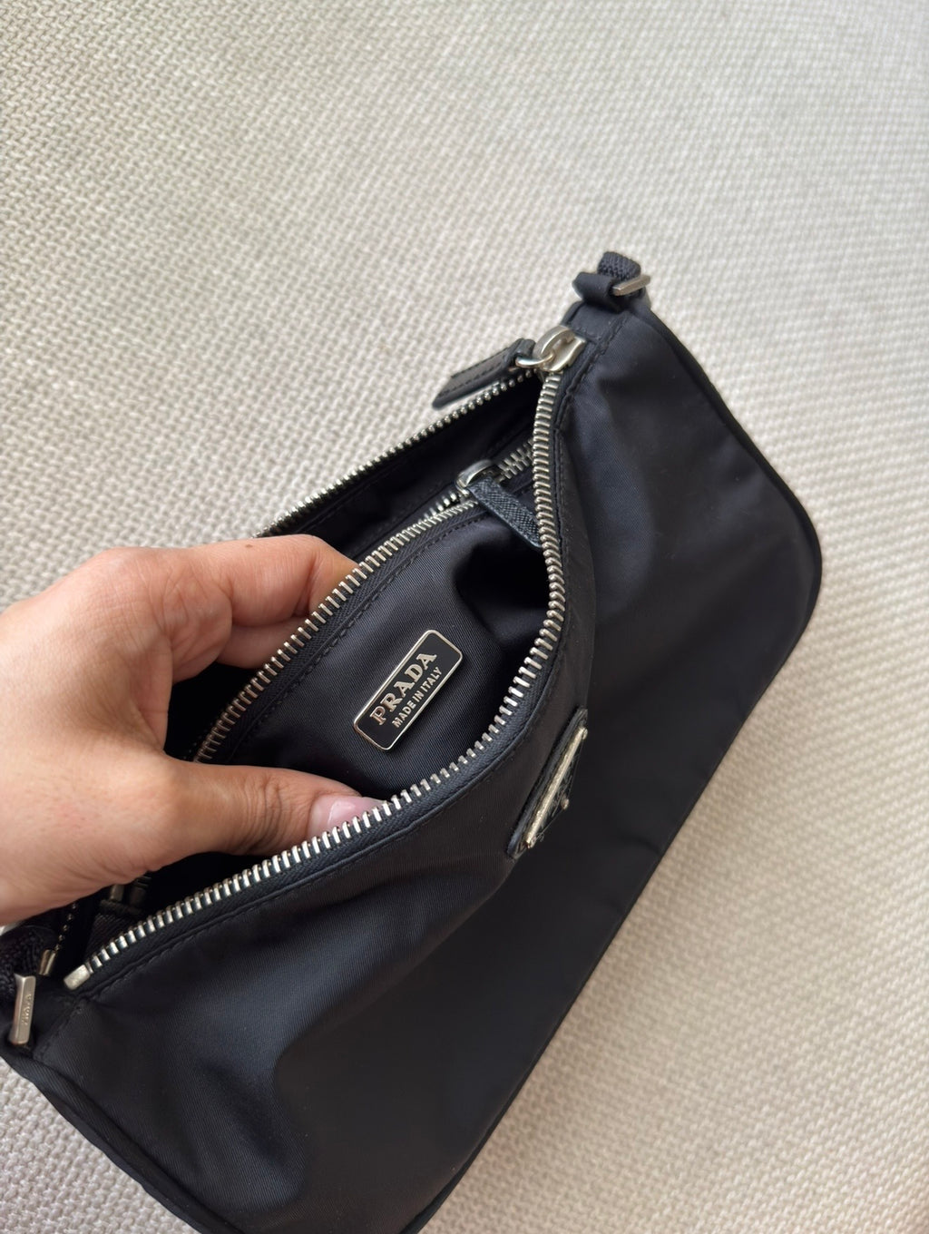 Prada Re-Edition Nylon Mini Shoulder Bag – Black