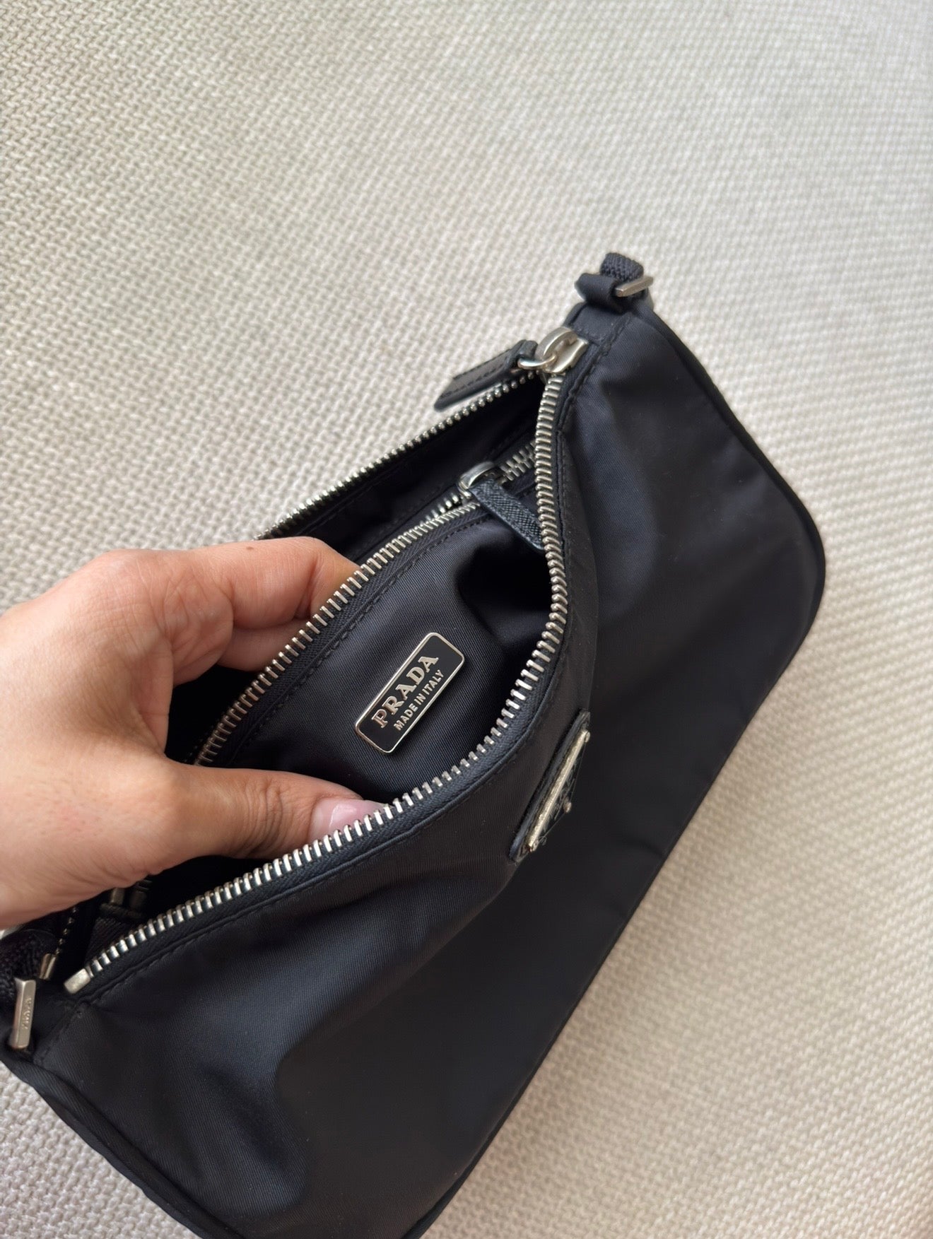 Prada Re-Edition Nylon Mini Shoulder Bag – Black