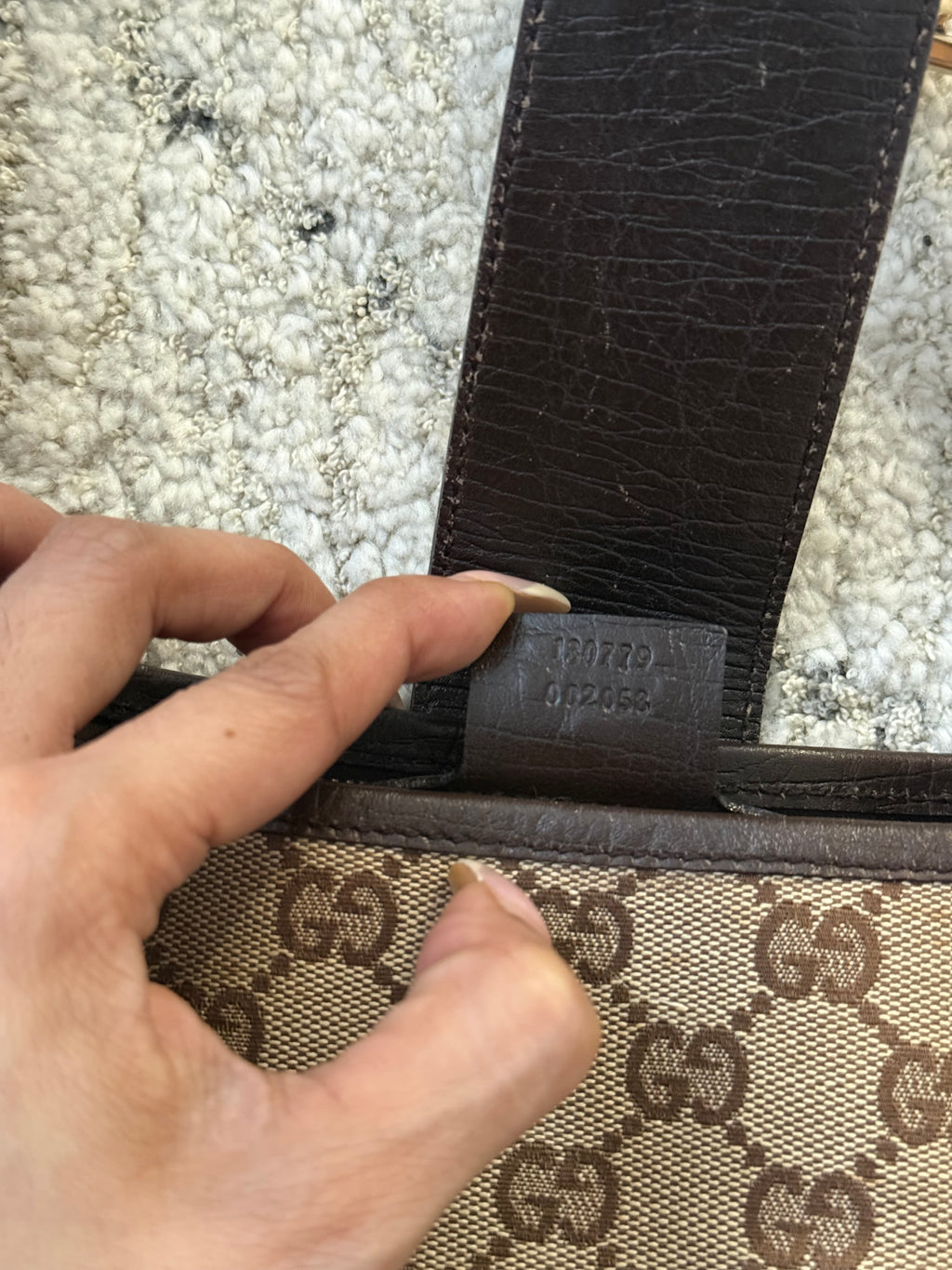 Gucci GG Canvas Horsebit Shoulder Bag