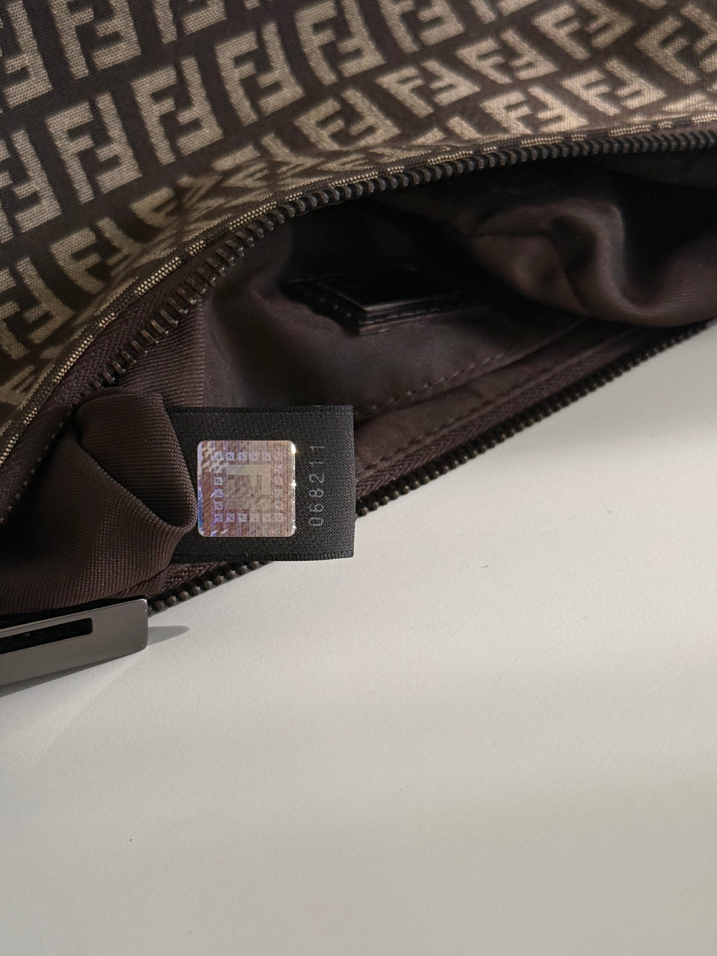 Fendi Zucchino Mini Pochette Shoulder Bag – Brown FF Canvas