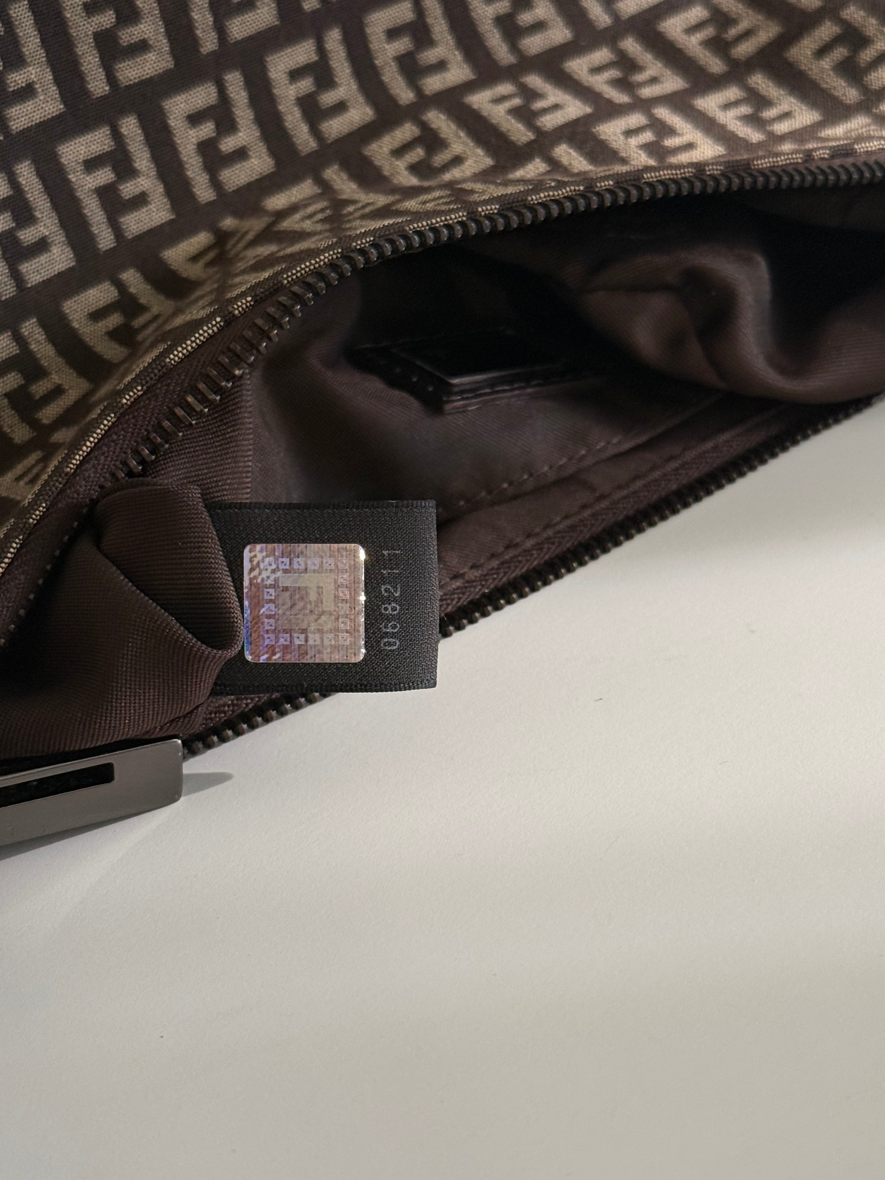 Fendi Zucchino Mini Pochette Shoulder Bag – Brown FF Canvas