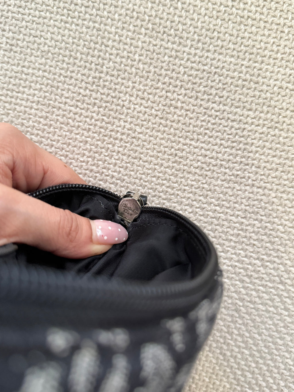 Christian Dior Trotter Canvas Shoulder Bag