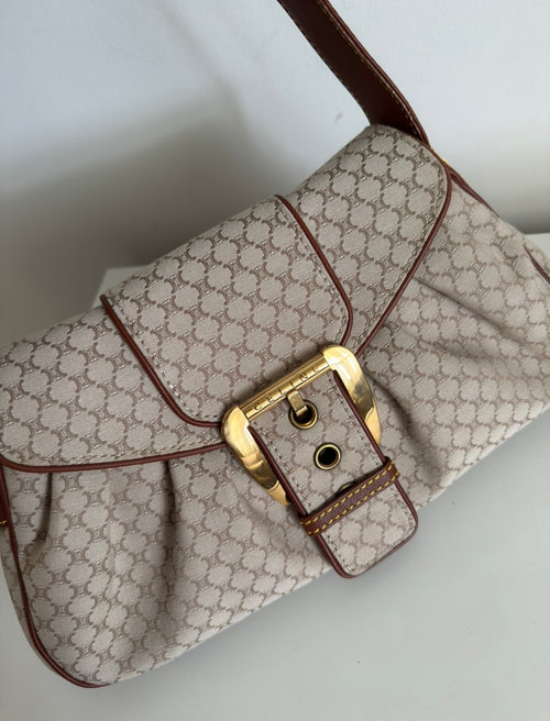 Celine Macadam Canvas Shoulder Bag